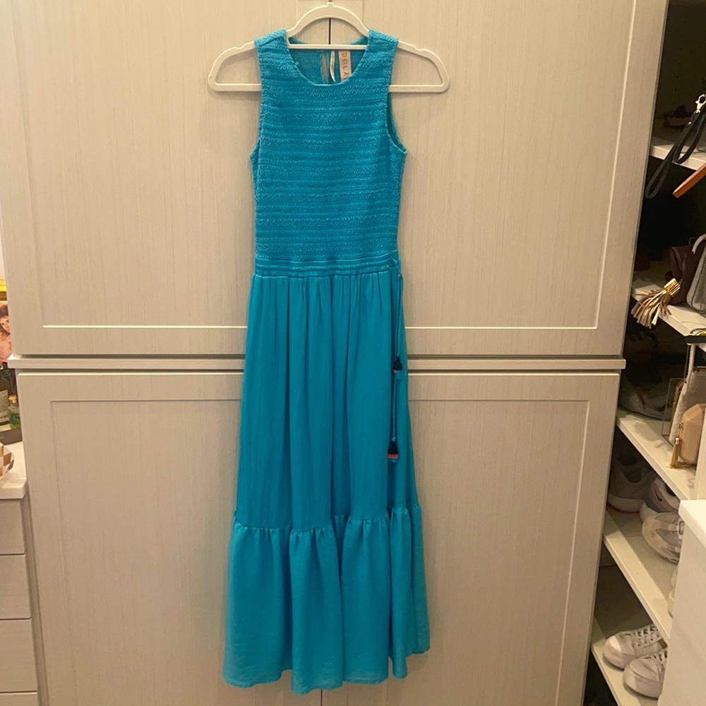 Dolan maxi dress in aqua blue. Never worn!